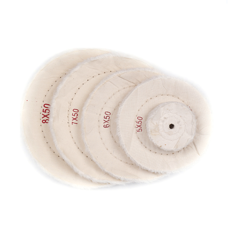 Ruota in cotone bianco per gioielli