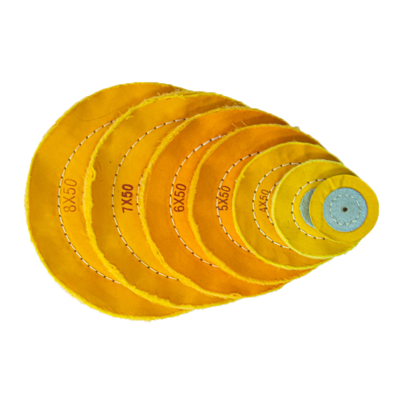 Ruota di cotone giallo per gioielli