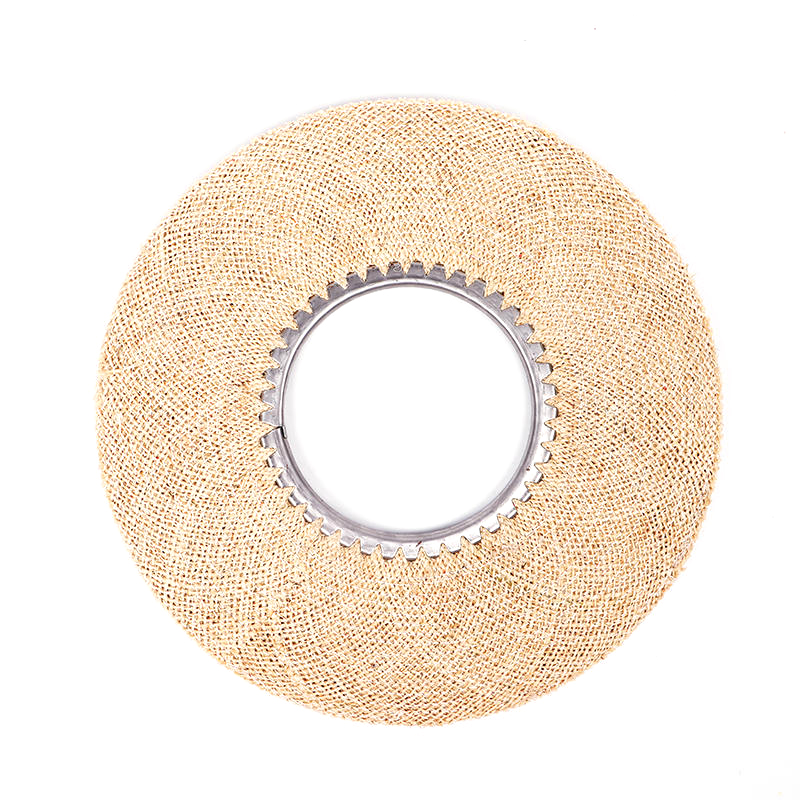 Ruota piatta in sisal bianca
